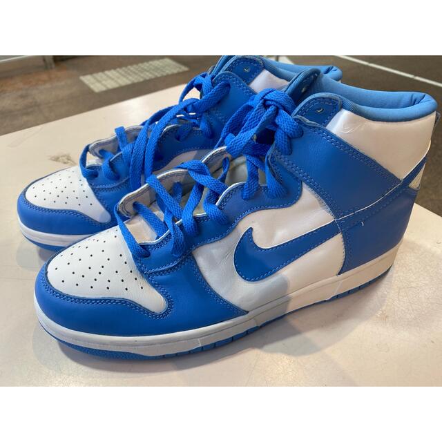 1999 NIKE DUNK HIGH LE (淡灰×濃紺)US10【QS2】