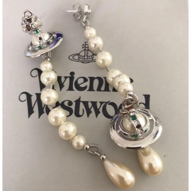 Vivienne Westwood ブロークンパールピアス シルバー | www.mairie
