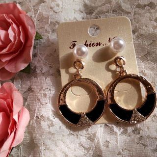 💟リングピアス&パールピアス💞2点セット💟(ピアス)