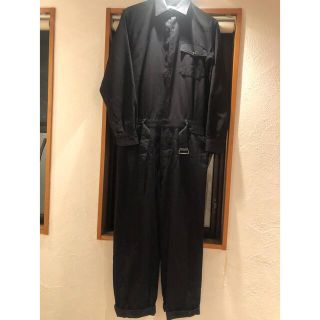 コモリ(COMOLI)のcomoli ウールギャバ オールインワン　2018aw NAVY(サロペット/オーバーオール)