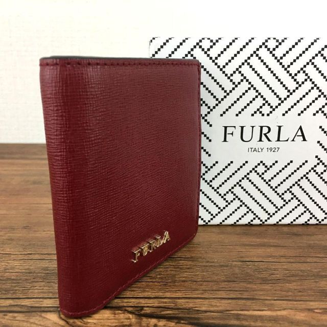 Furla - 未使用品 FURLA 二つ折り財布 ワインレッド フルラ 253