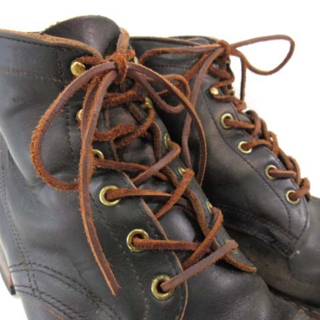 ホワイツ セミドレス ブーツ ブローグトゥ ビブラムソール 9 D 茶 ブラウン メンズの靴/シューズ(ブーツ)の商品写真