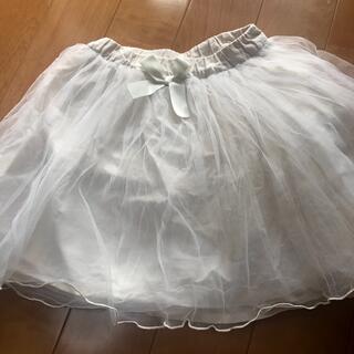 プティマイン(petit main)のホワイトチュールスカート(スカート)
