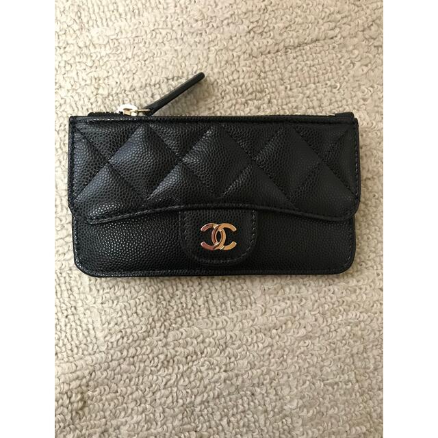 新品 未使用　CHANEL フラグメントケース　シャネル　コイン カード 財布黒