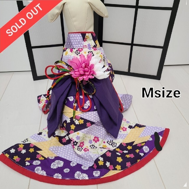 専用！犬用！オリジナル振り袖着物 Ｍsize no69