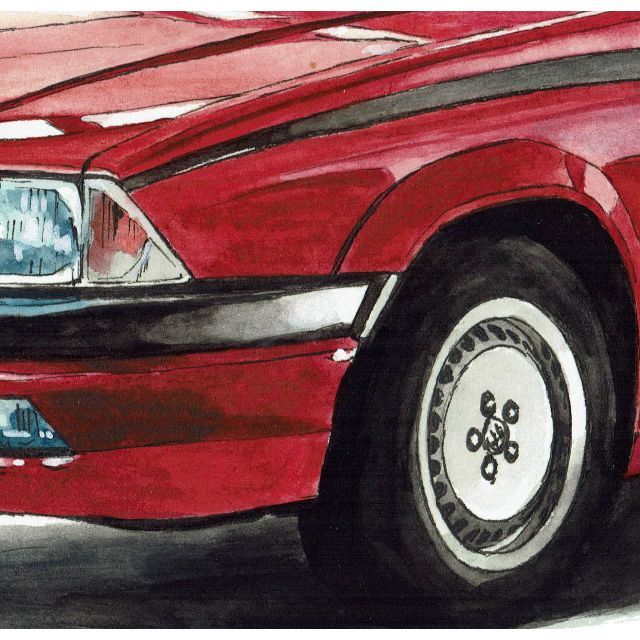 Alfa Romeo(アルファロメオ)のGC-568アルファロメオ限定版画サイン有額装済作家平右ヱ門 自動車/バイクの自動車(カタログ/マニュアル)の商品写真