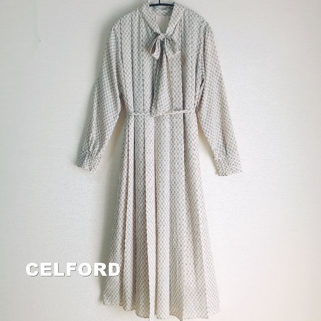 ロングワンピース/マキシワンピース【CELFORD】セルフォード 21-22AW ２WAYプリーツワンピース