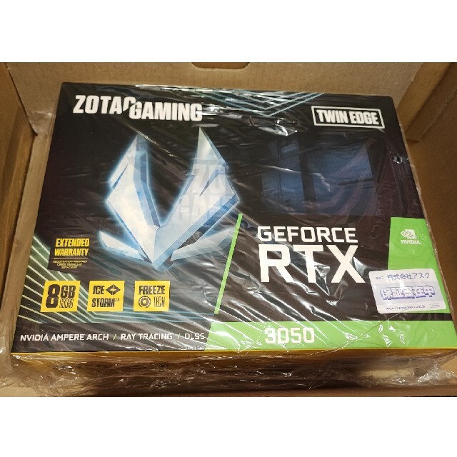 スマホ/家電/カメラ新品未開封 ZOTAC GeForce RTX3050