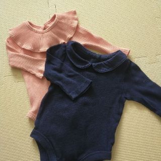 ベビーギャップ(babyGAP)のロンパース60 2枚セット(ロンパース)