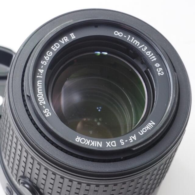 【美品】ニコン55-200mm VRII⭐️望遠レンズ 運動会で大活躍 フード付