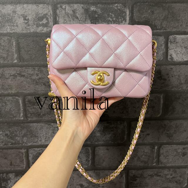 CHANEL - シャネル 21K フラップバッグ ピンク アジャスター
