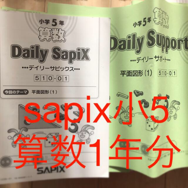 sapix5年算数一年分　 エンタメ/ホビーの本(語学/参考書)の商品写真