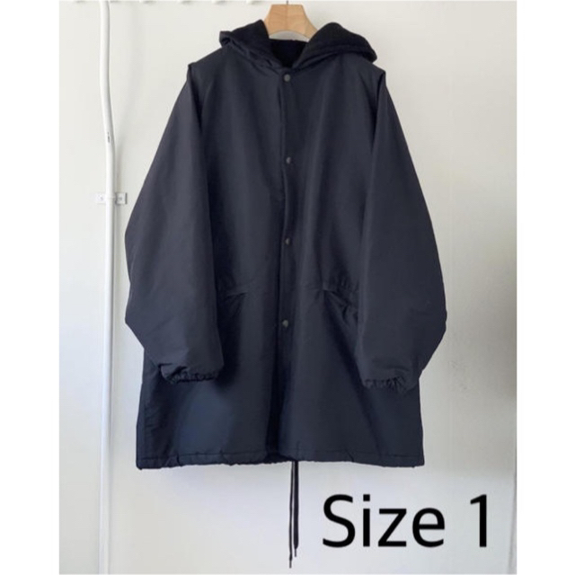 COMOLI(コモリ)のCOMOLI 20AW コットンシルクフーデッドコート SIZE 1 メンズのジャケット/アウター(モッズコート)の商品写真