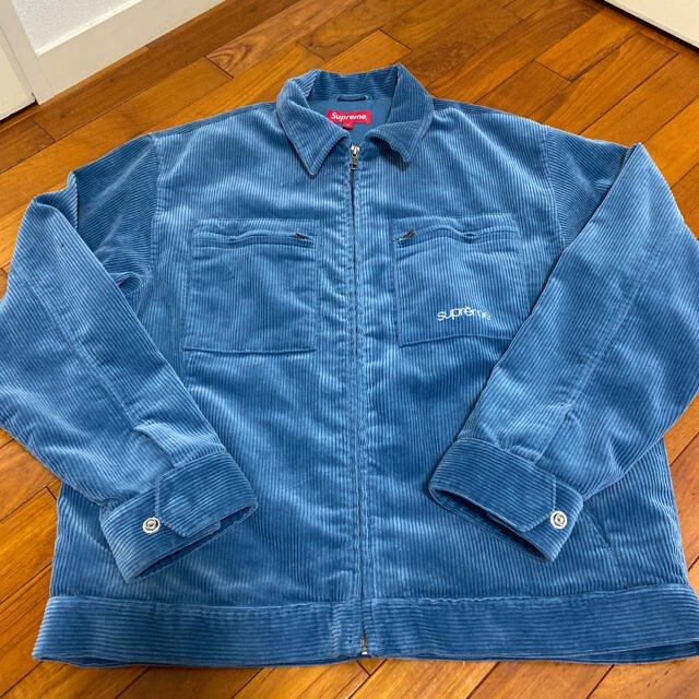 Supreme Corduroy Zip Jacket Blue