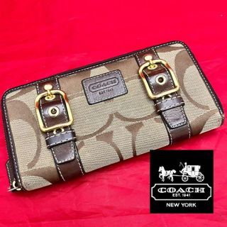 コーチ(COACH)のcoach☆ラウンドファスナー長財布(財布)