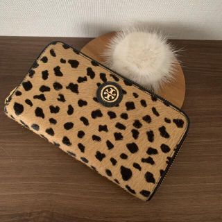 トリーバーチ(Tory Burch)のトーリバーチ　ハラコ　レオパード　長財布(財布)