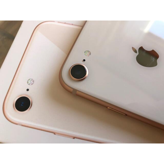 【極美品】iphone8 PinkGold (バッテリー100%) 64GB