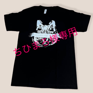 猫デザインTシャツ黒L／白L ☆2枚セット☆(Tシャツ/カットソー(半袖/袖なし))