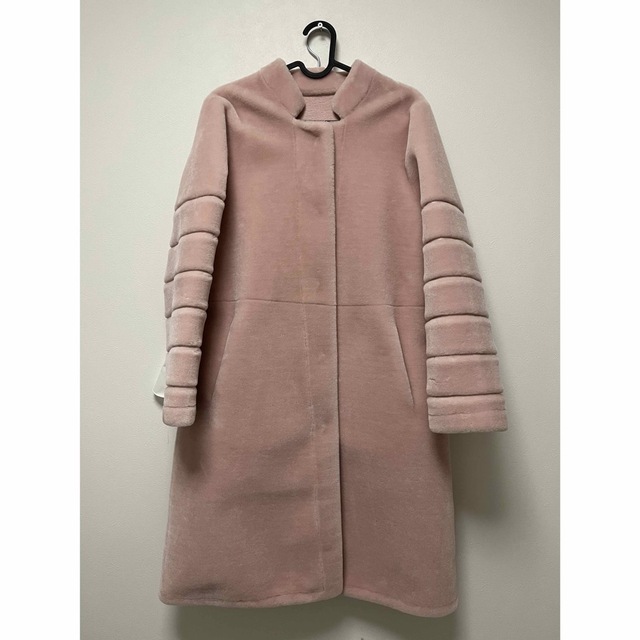 BIRTHDAY BASH(バースデーバッシュ)の新品！BIRTHDAY BASH DREAMIN PINK BOA COAT レディースのジャケット/アウター(ロングコート)の商品写真