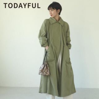 トゥデイフル(TODAYFUL)のtodayful タックオーバートレンチコート　トゥデイフル　トレンチコート(トレンチコート)