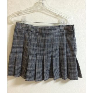 ザラ(ZARA)のザラウールチェックスカート(ミニスカート)