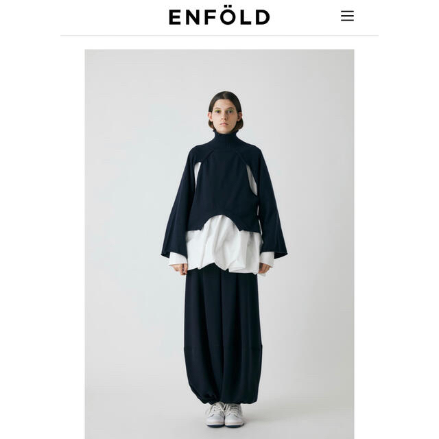 ENFOLD(エンフォルド)の完売 ENFOLD ミリオーネクロップドバルーンパンツ 38 レディースのパンツ(カジュアルパンツ)の商品写真