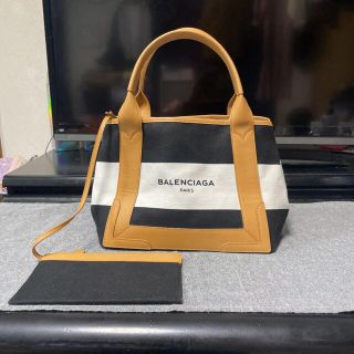 バレンシアガ(Balenciaga)のBALENCIAGA  ボーダー　トートバッグ(トートバッグ)