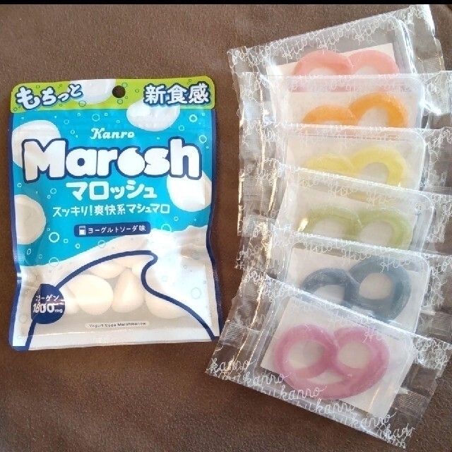 カンロ Marosh マロッシュ ヨーグルトソーダ味 1袋 グミッツェル 6個 食品/飲料/酒の食品(菓子/デザート)の商品写真