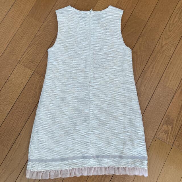 GU(ジーユー)のGU ツィードワンピース　130センチ キッズ/ベビー/マタニティのキッズ服女の子用(90cm~)(ワンピース)の商品写真