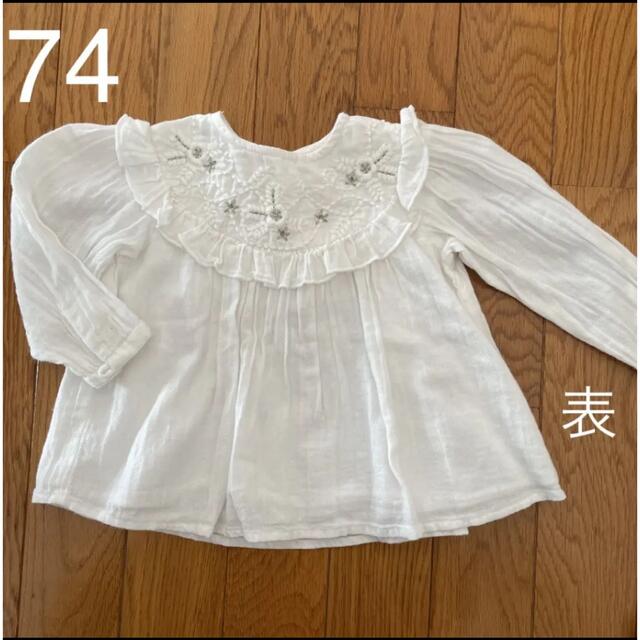 ZARA KIDS(ザラキッズ)のブラウス トップス zara 74 キッズ/ベビー/マタニティのベビー服(~85cm)(シャツ/カットソー)の商品写真