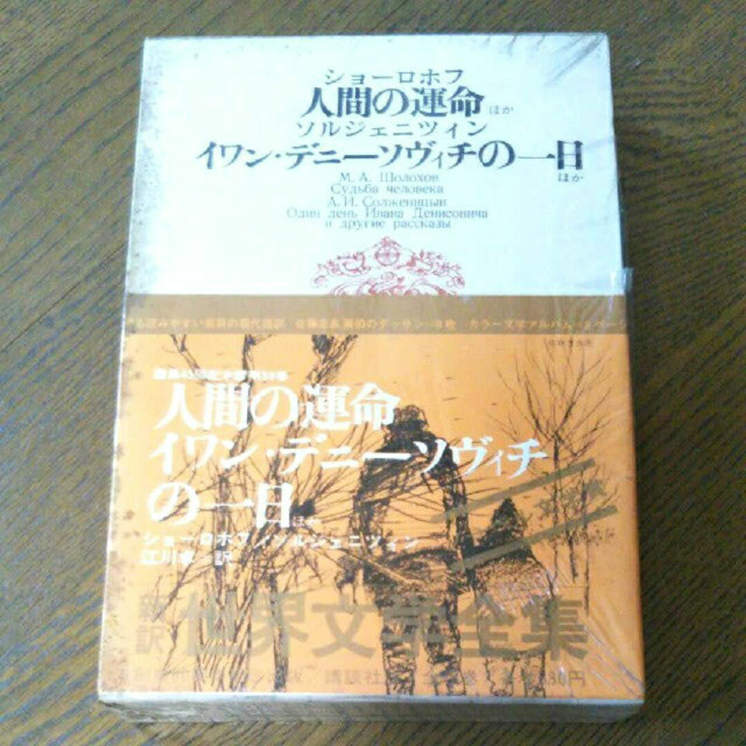 世界文学全集39 ショーロホフ ソルジェニツィン　人間の運命　イワン・デニーソヴ希少