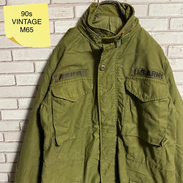 90s 古着 ヴィンテージ  M65 モッズコート ミリタリー アースカラー メンズのジャケット/アウター(モッズコート)の商品写真