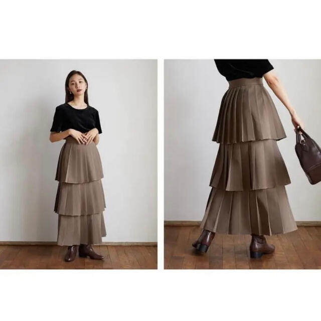 randeboo  pleats three skirtスカート