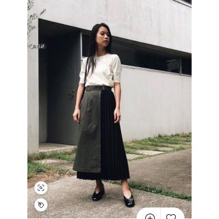 マウジー(moussy)の【小柄さん用】 moussy ミリタリーコンビスカート(ロングスカート)