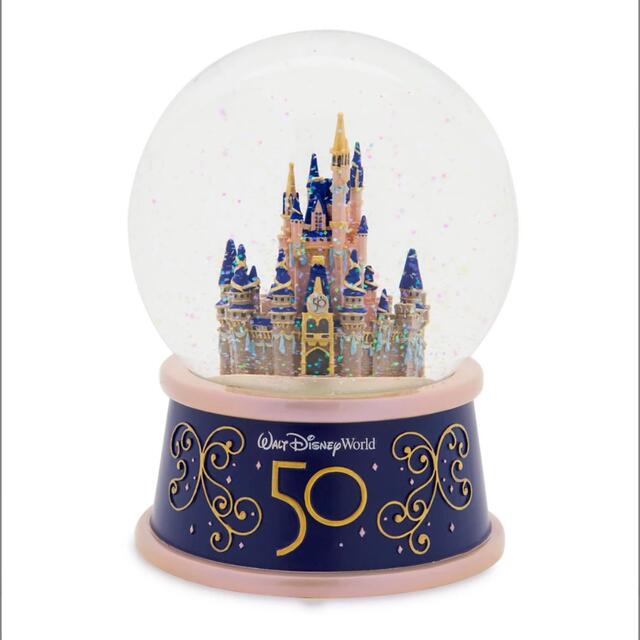 キャラクターグッズWDW 50周年　ディズニー　スノードーム　シンデレラ城　限定