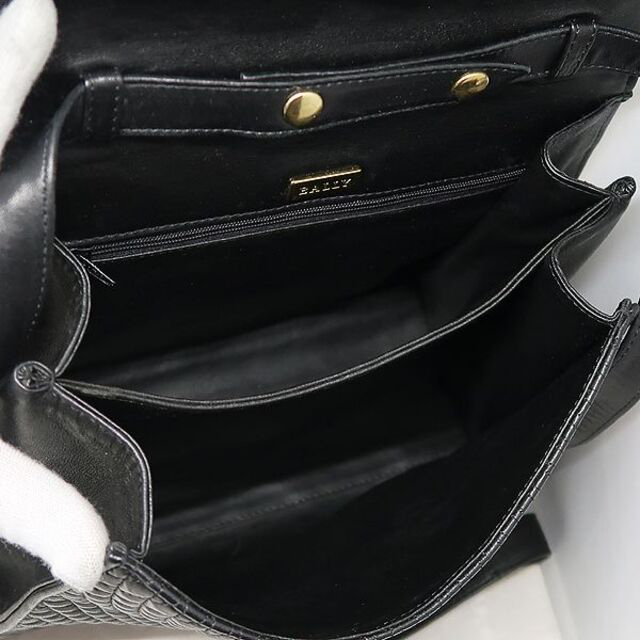 Bally(バリー)の美品 BALLY バリー レザー 2WAY ハンドバッグ ショルダー 黒  レディースのバッグ(ハンドバッグ)の商品写真