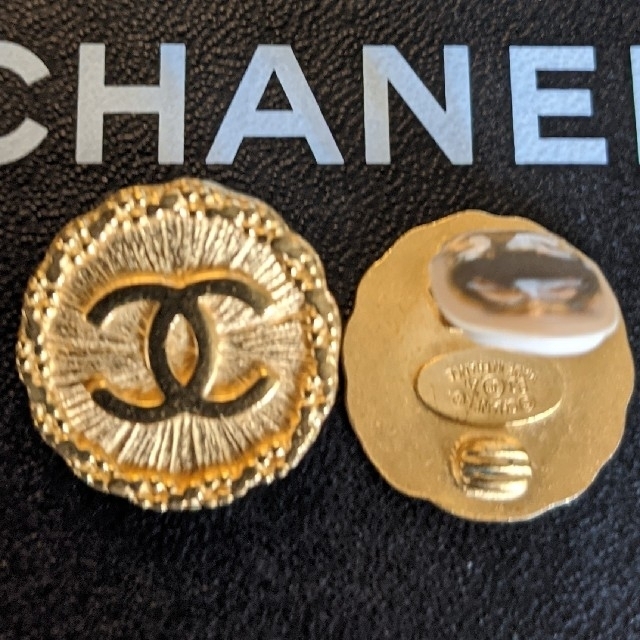シャネル　CHANEL 93年製　秋コレクション　イヤリング　直径約2.7cm