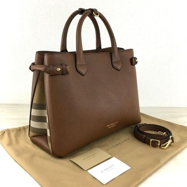 輝い 《数量限定カラー》現行品 BURBERRY 2way バナーバッグ ブルー