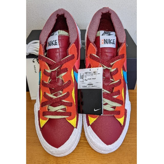 KAWS sacai Blazer Low 28㎝ US10 Team Red