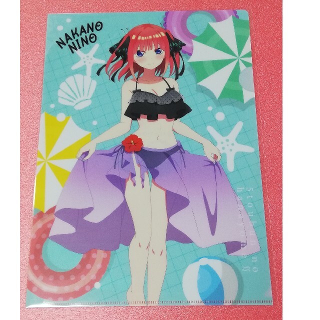 新品★五等分の花嫁×よみうりランド★水着ver.クリアファイル全5種類★おまけ付 2