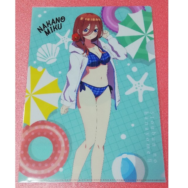 新品★五等分の花嫁×よみうりランド★水着ver.クリアファイル全5種類★おまけ付 3