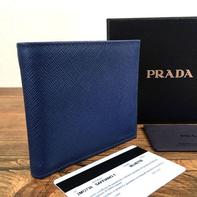 二つ折り財布集めてみました極美品 PRADA 財布 ギャランティーカード 箱付き プラダ 275