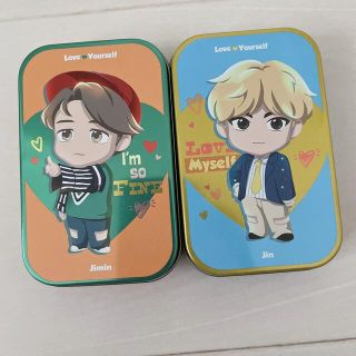 バンダイ(BANDAI)のtinytan candy can ジン、ジミン　セット(キャラクターグッズ)