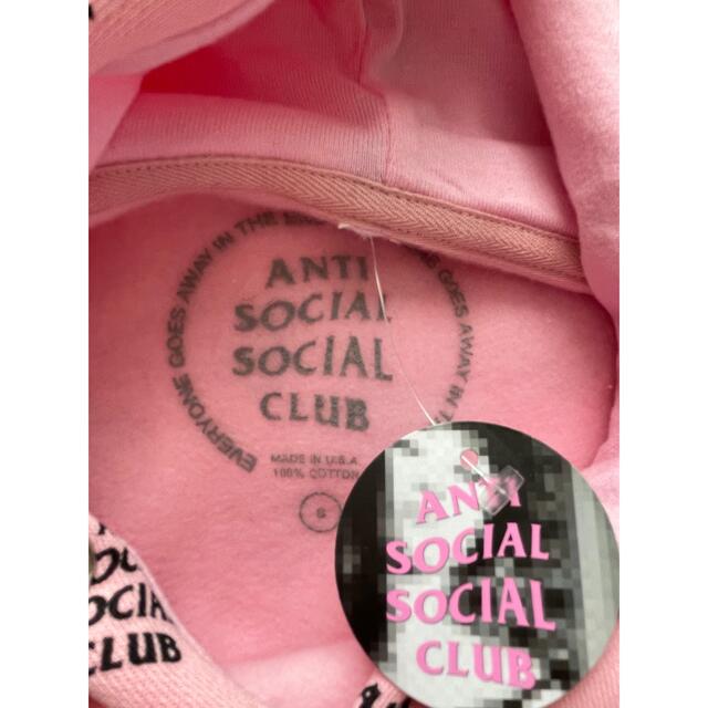 ANTI SOCIAL SOCIAL CLUB(アンチソーシャルソーシャルクラブ)のアンチソーシャルソーシャルクラブ　ロゴ総柄　フーディ パーカー　新品　S メンズのトップス(パーカー)の商品写真