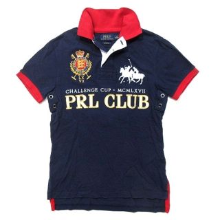 ポロラルフローレン(POLO RALPH LAUREN)のポロ ラルフローレン ポロシャツ 半袖 刺繍 ロゴ ビッグポニー 紺 XS(ポロシャツ)