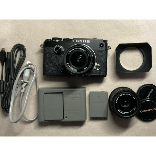 激安特価 OLYMPUS - Olympus pen-f + 人気の単焦点2本 【かなり美品