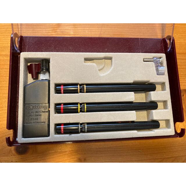 rotring(ロットリング)の製図ペン　ロットリング　ラピッドグラフ　3本セット インテリア/住まい/日用品の文房具(ペン/マーカー)の商品写真