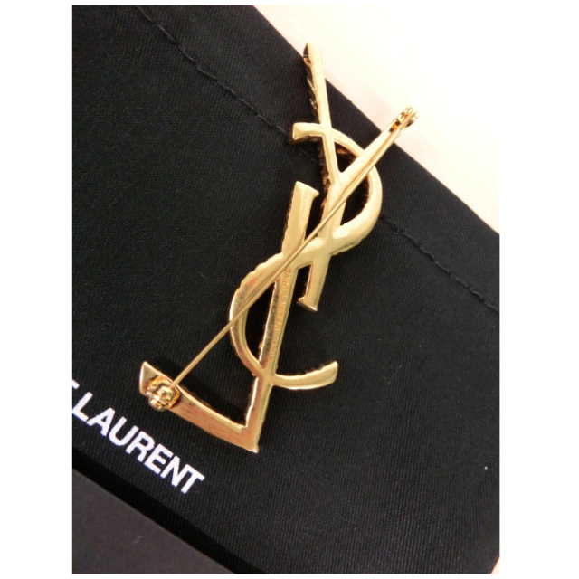 SAINT LAURENT サンローラン オピウム YSL ツイストブローチ
