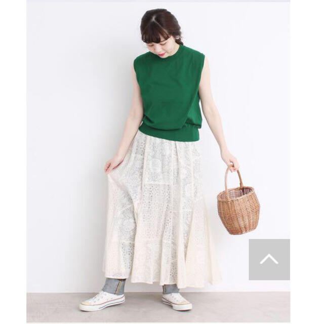 Dot&Stripes CHILDWOMAN(ドットアンドストライプスチャイルドウーマン)の美品＊Dot&stripes CHILDWOMAN＊レーススカート レディースのスカート(ロングスカート)の商品写真