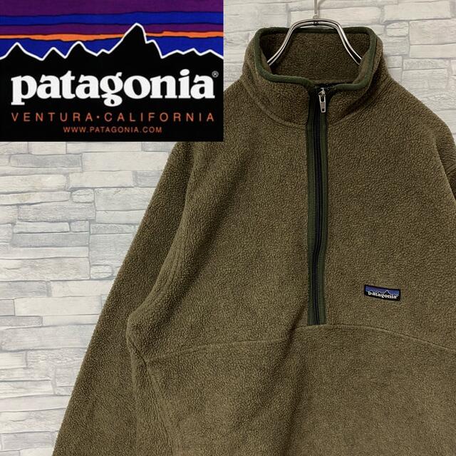 人気】patagonia パタゴニア フリース ワンポイントロゴ カーキ M 【最安値挑戦】 6300円